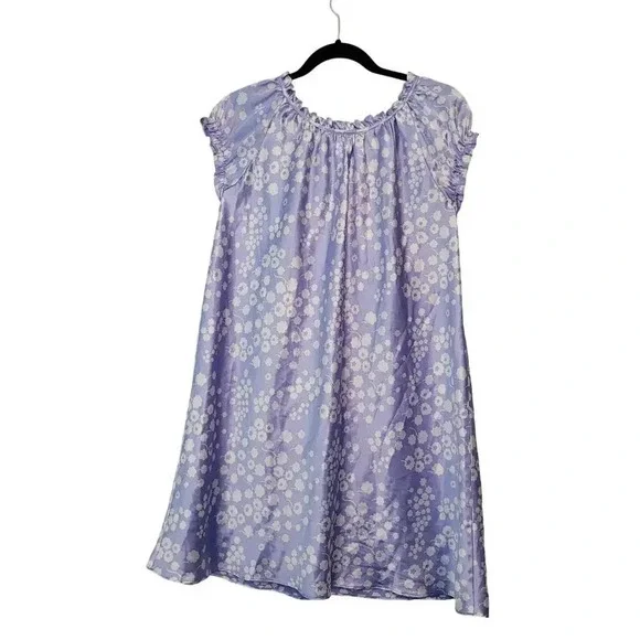 Oscar by Oscar De La Renta Womens Pink Label Nightgown Size S Purple Floral